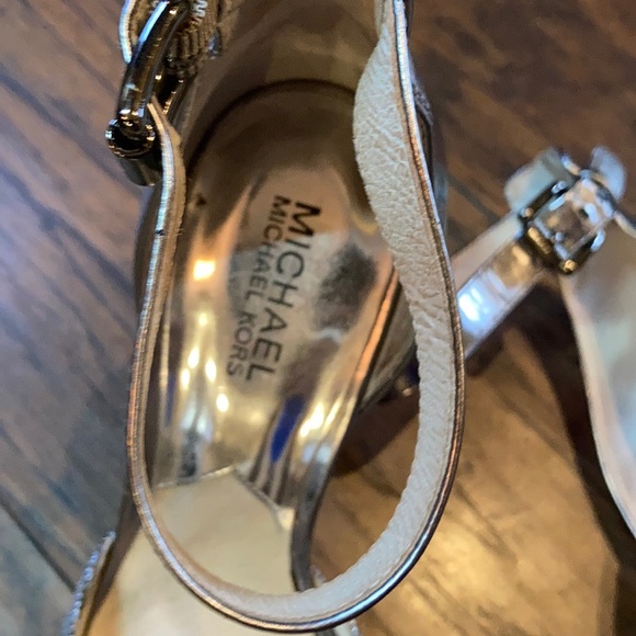 Michael Kors Silver Sparkly Heels - Picture 5 of 14